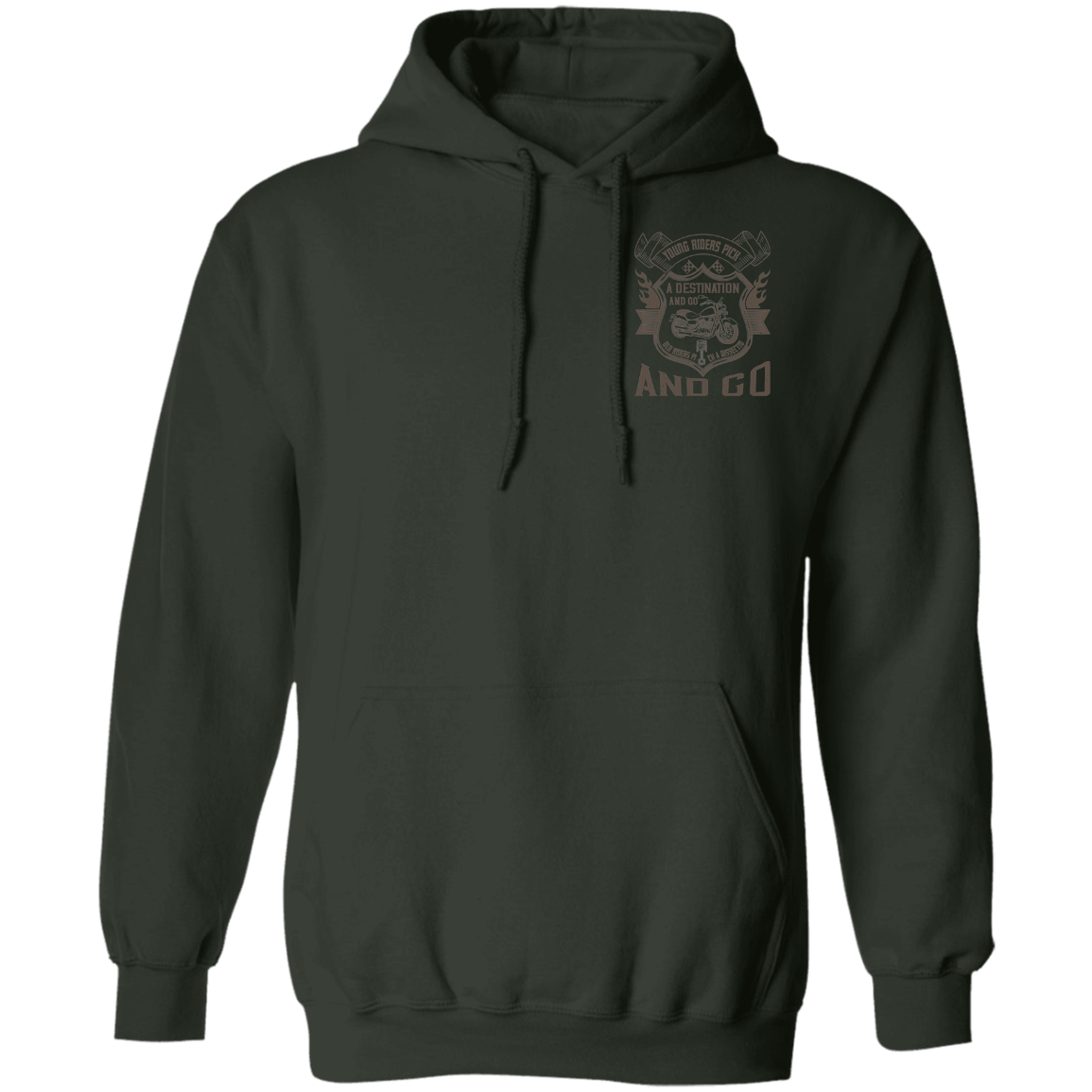 Motorcycle Design Pullover Hoodie
