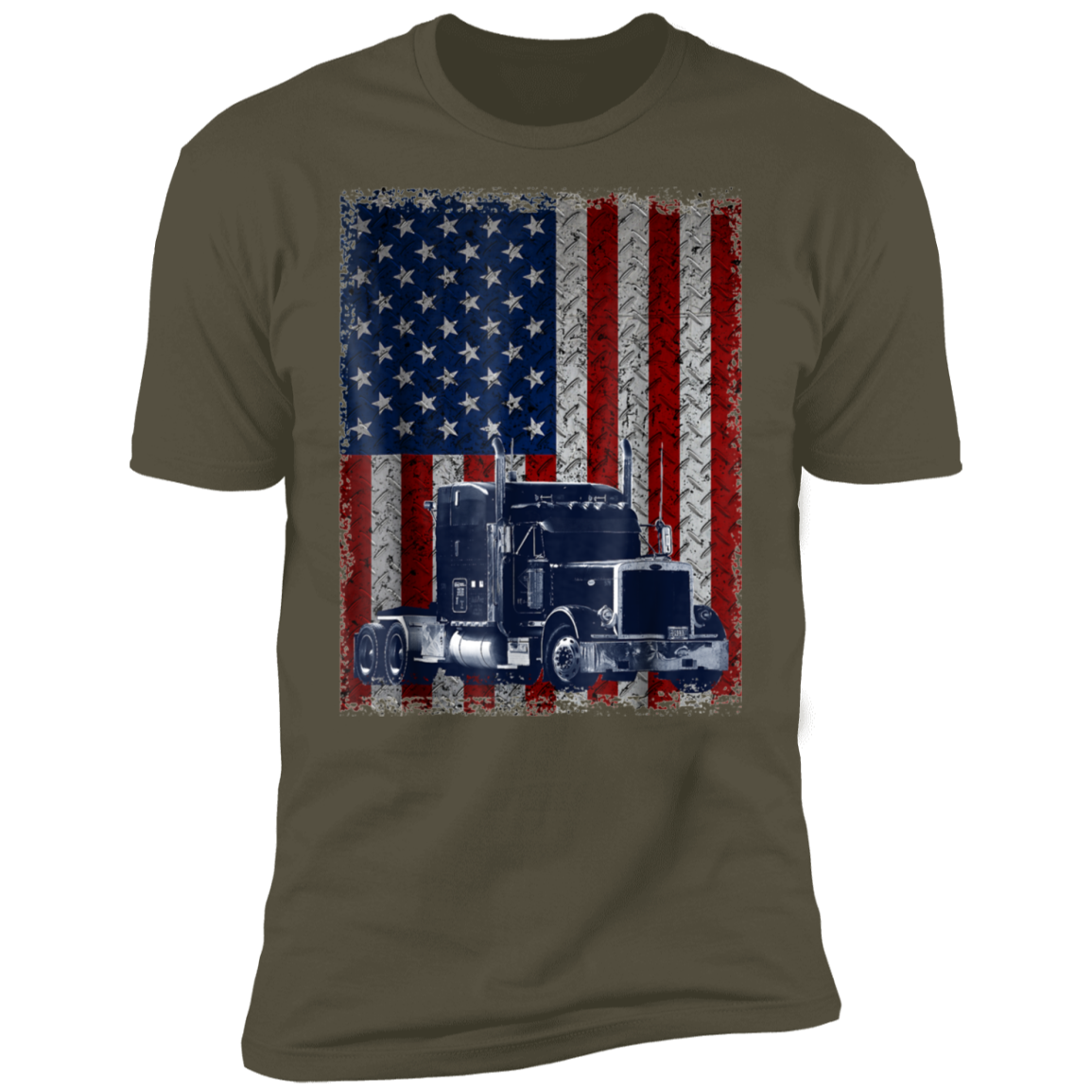 America Flag Truck  Premium Short Sleeve T-Shirt