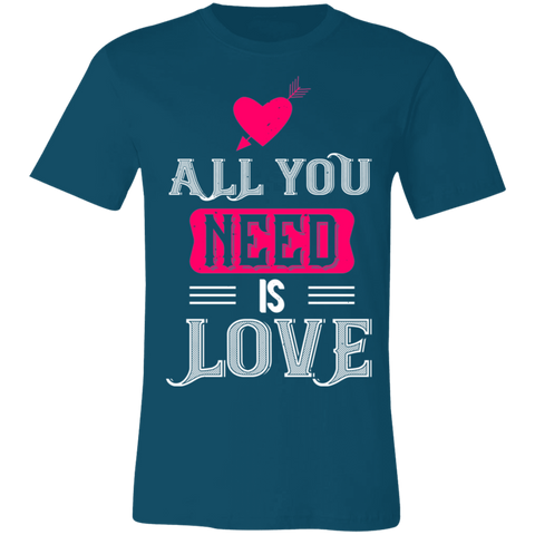 Image of Valentine Design Unisex Jersey Short-Sleeve T-Shirt