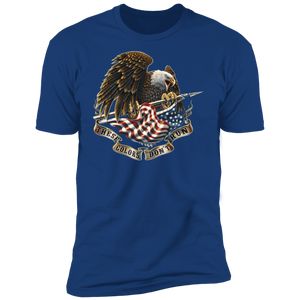 Bald Eagle American Flag Premium Short Sleeve T-Shirt