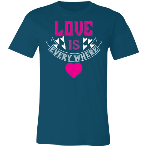 Image of Valentine Design Unisex Jersey Short-Sleeve T-Shirt