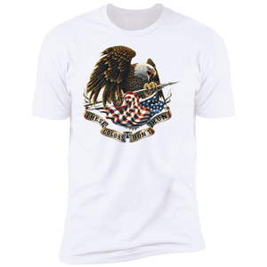 Bald Eagle American Flag Premium Short Sleeve T-Shirt