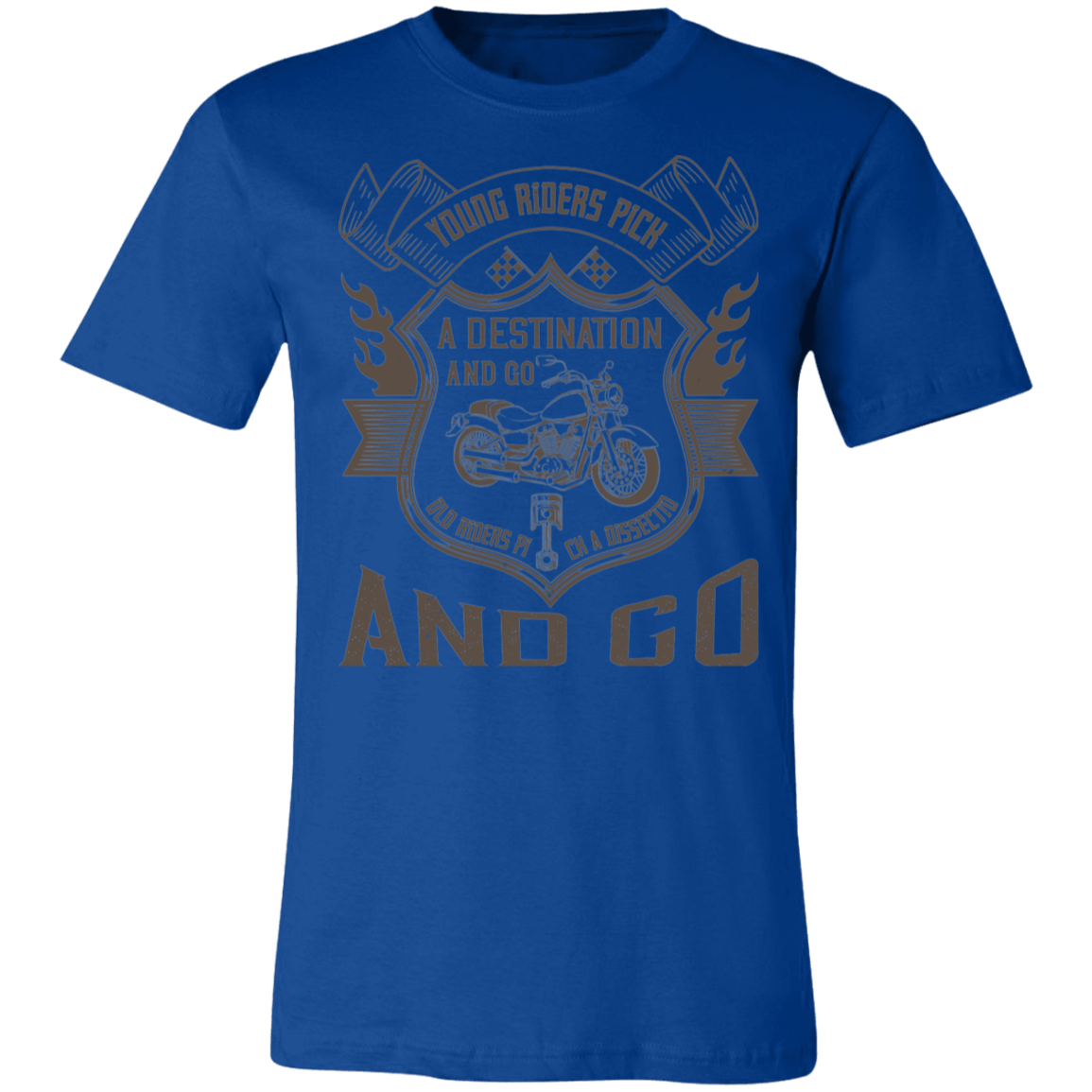 Motorcycle Designs Premium Unisex Jersey Short-Sleeve T-Shirt