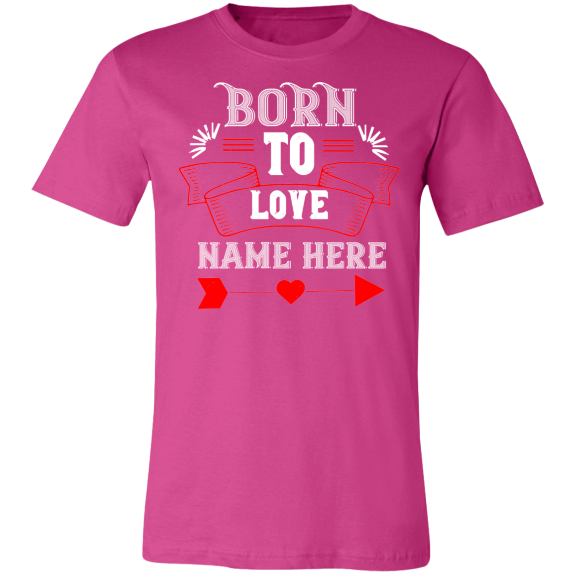Valentine Design Unisex Jersey Short-Sleeve T-Shirt