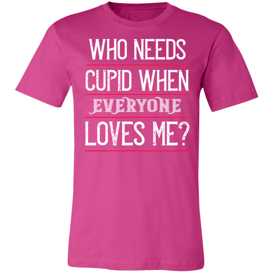 Valentine Design Unisex Jersey Short-Sleeve T-Shirt