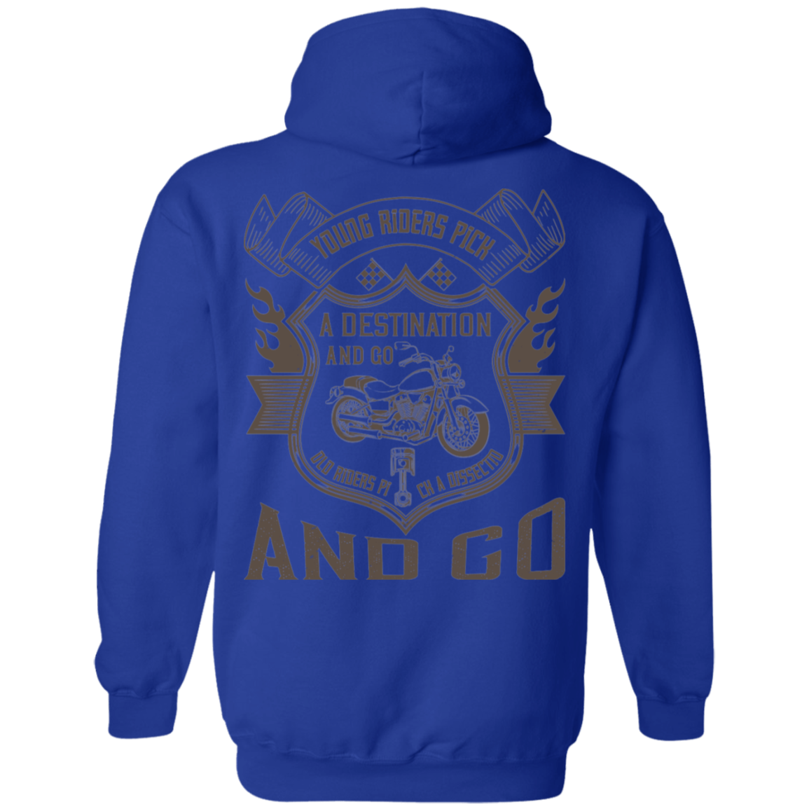 Motorcycle Design Pullover Hoodie