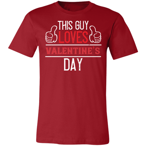 Image of Valentine Design Unisex Jersey Short-Sleeve T-Shirt