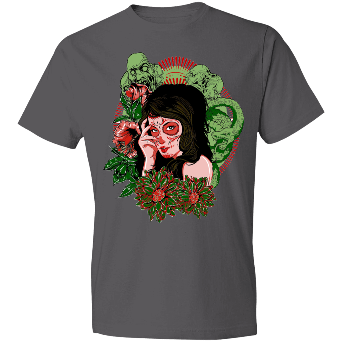 Scary Lady Design Lightweight T-Shirt