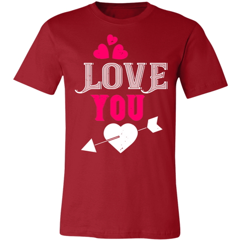 Image of Valentine Design Unisex Jersey Short-Sleeve T-Shirt