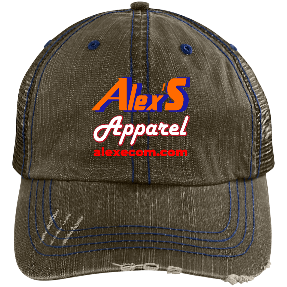 Alexe's Distressed Unstructured Trucker Cap