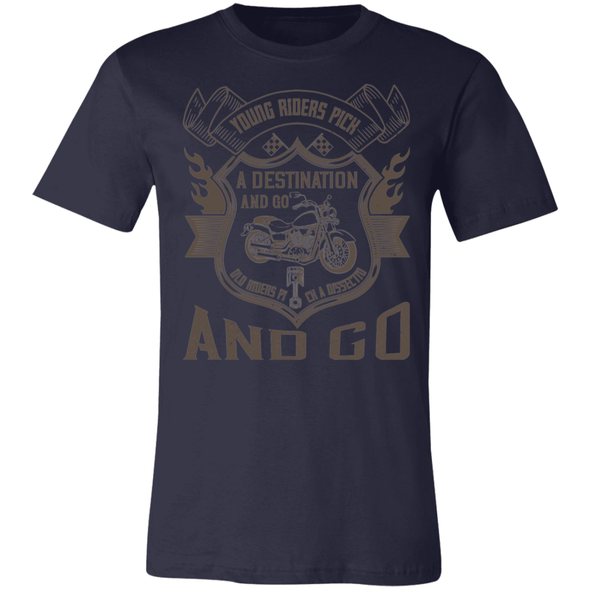 Motorcycle Designs Premium Unisex Jersey Short-Sleeve T-Shirt