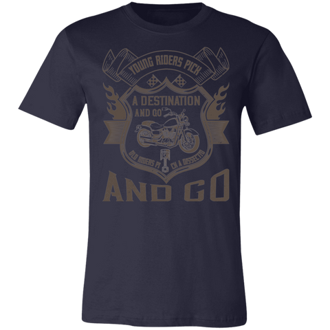 Image of Motorcycle Designs Premium Unisex Jersey Short-Sleeve T-Shirt