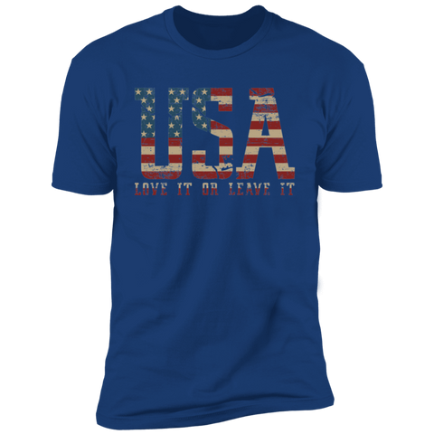 Image of USA - Love It Or Leave It  Premium Short Sleeve T-Shirt