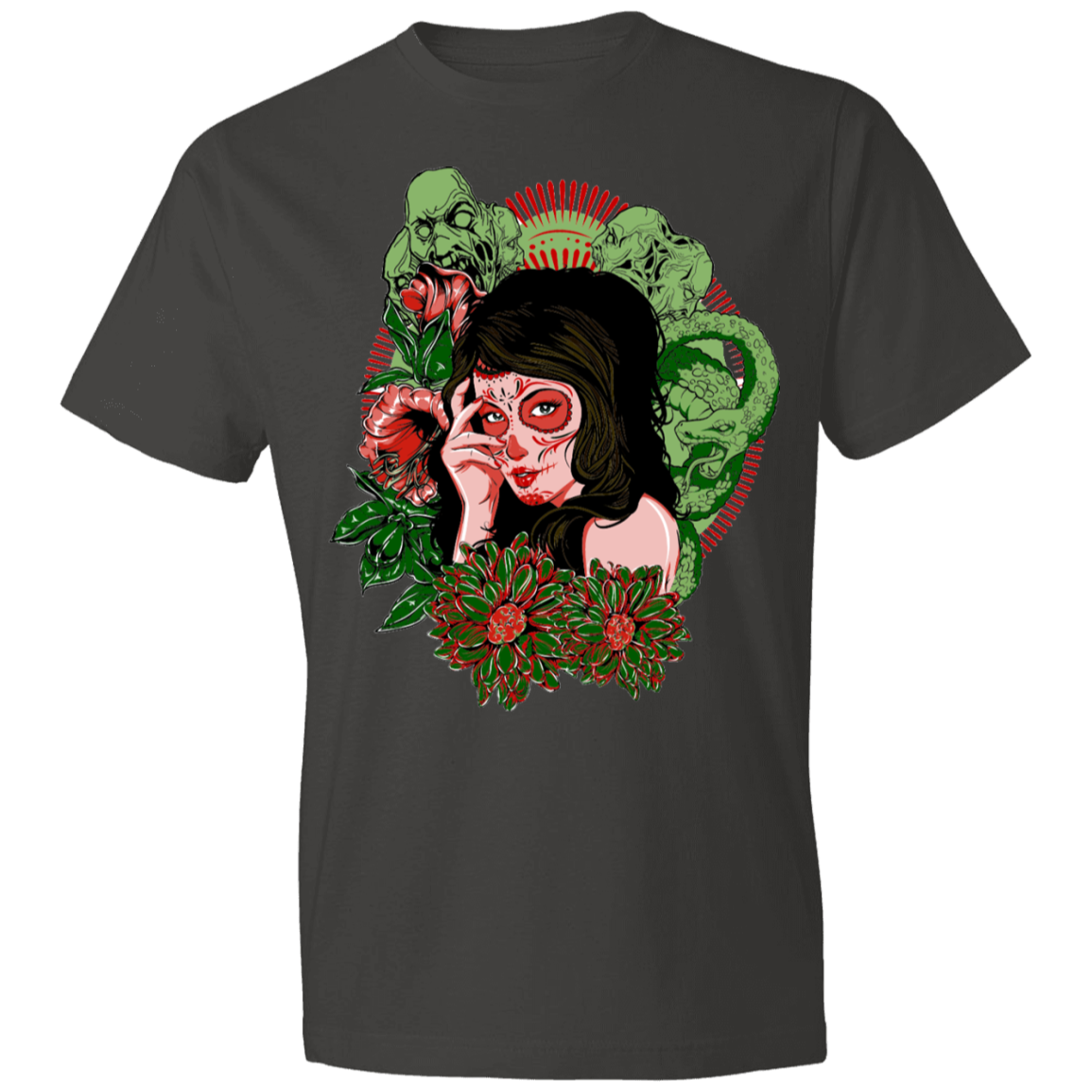 Scary Lady Design Lightweight T-Shirt