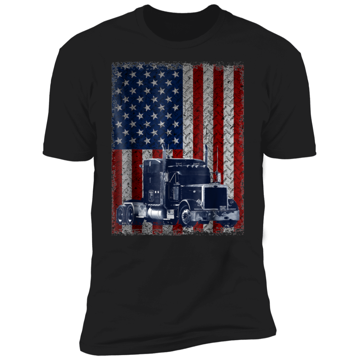 America Flag Truck  Premium Short Sleeve T-Shirt
