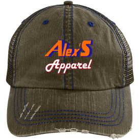 Alex's Apparel Distressed Unstructured Trucker Cap