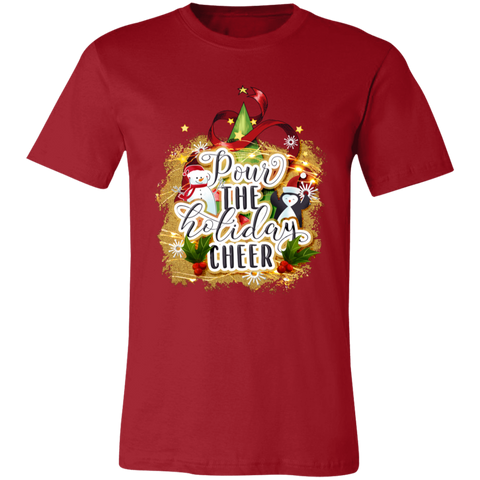 Image of Pour The Holiday Cheer  Unisex Jersey Short-Sleeve T-Shirt