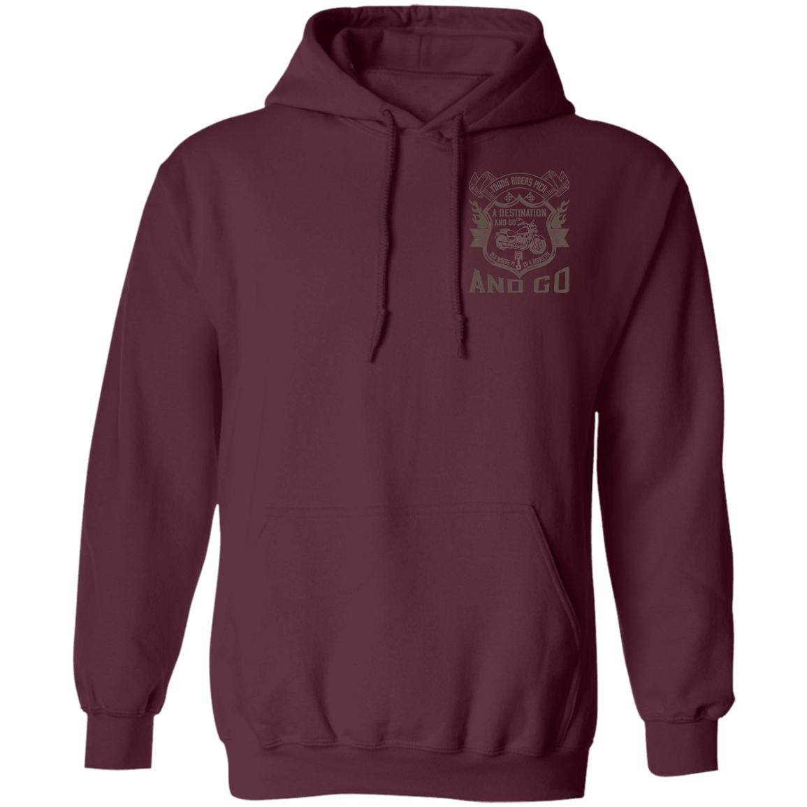 Motorcycle Design Pullover Hoodie
