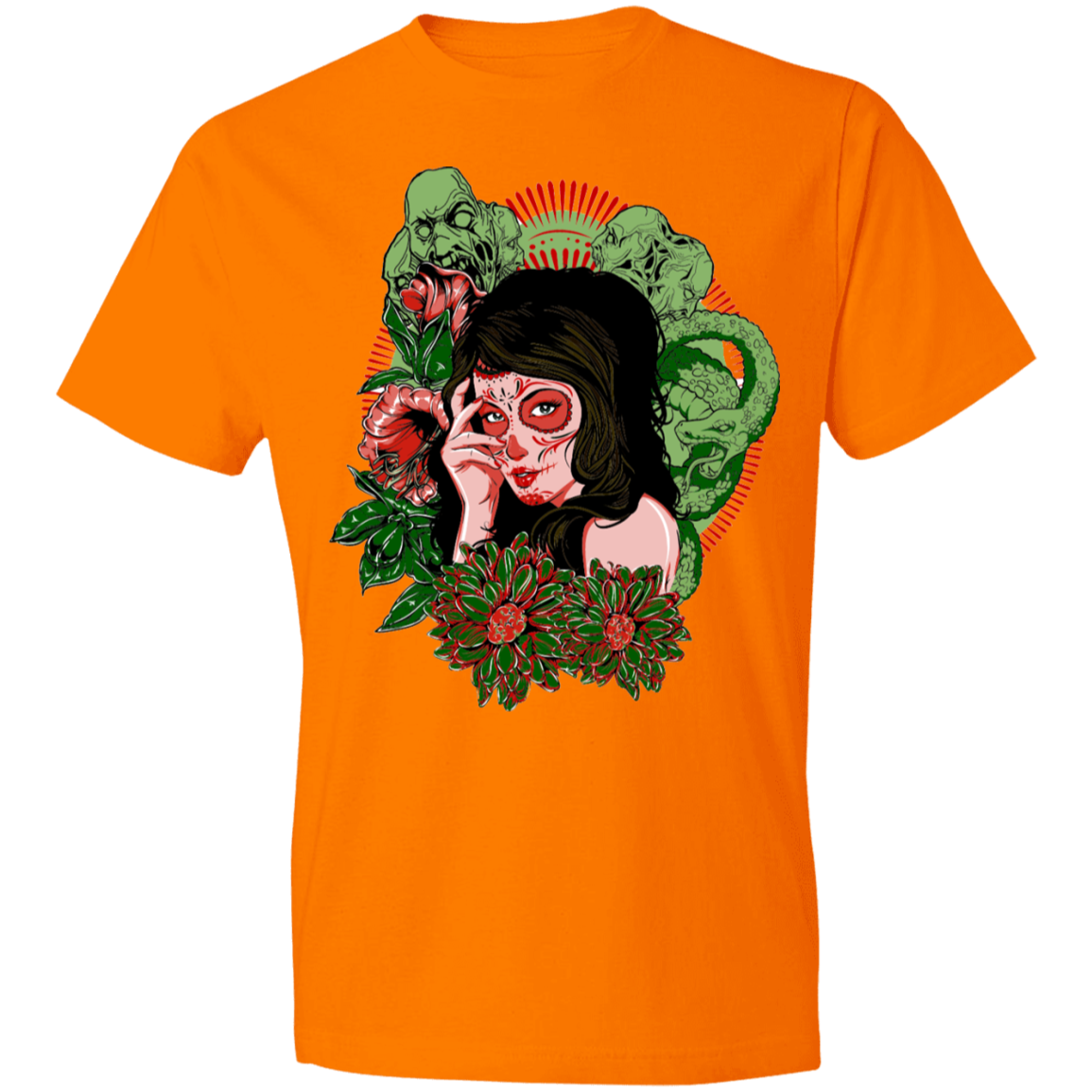 Scary Lady Design Lightweight T-Shirt