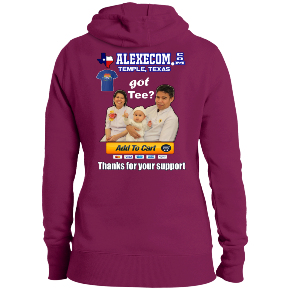 Alexecom Ad Ladies' Pullover Hooded Sweatshirt