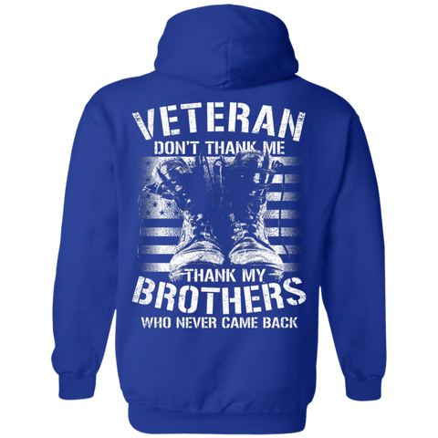Image of Veteran Design Double Side Printed Pullover Hoodie