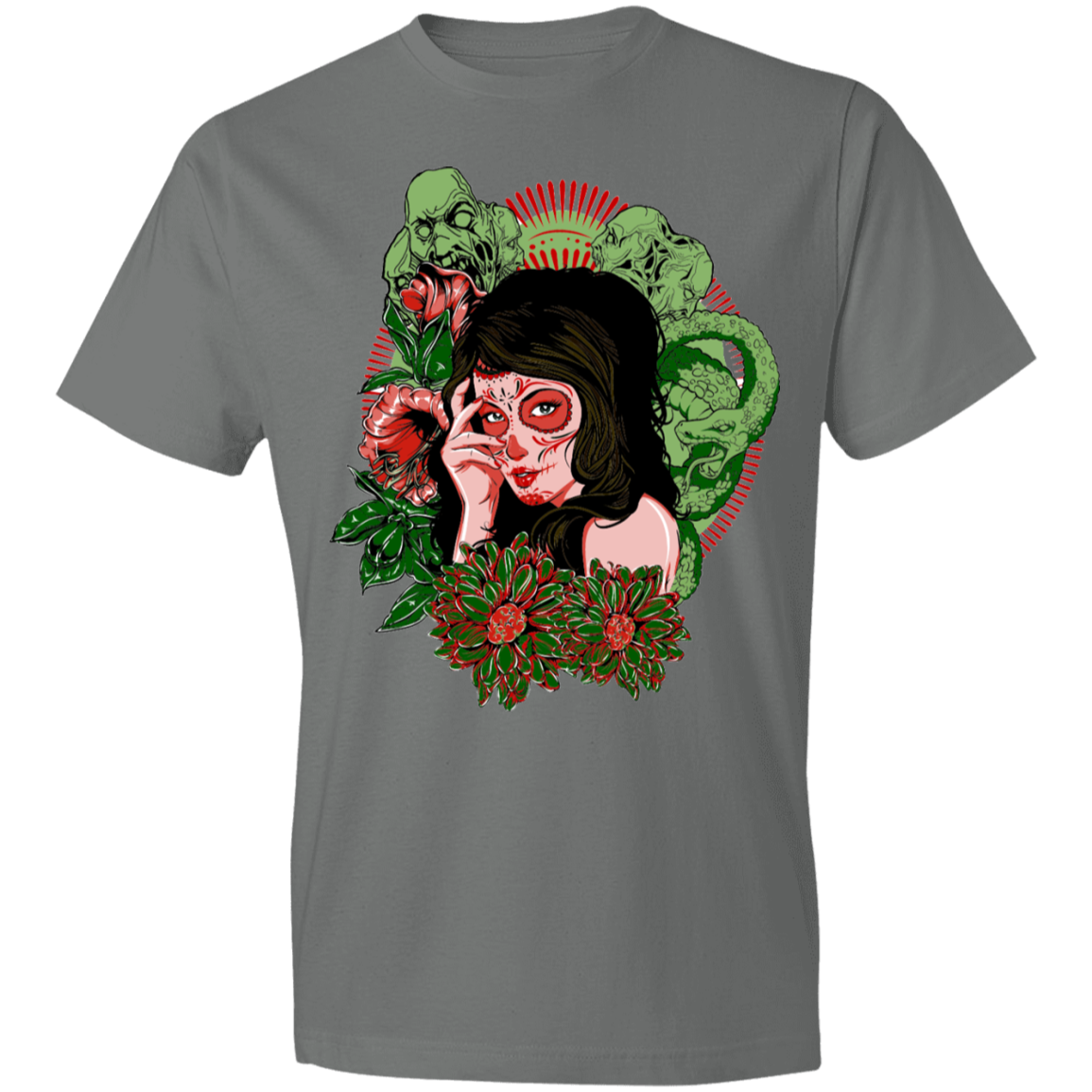 Scary Lady Design Lightweight T-Shirt