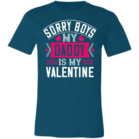 Image of Valentine Design Unisex Jersey Short-Sleeve T-Shirt