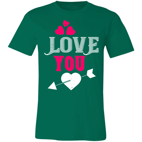 Image of Valentine Design Unisex Jersey Short-Sleeve T-Shirt