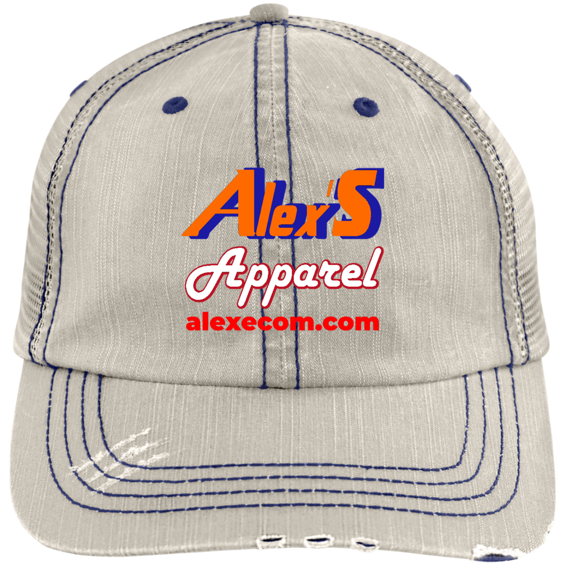 Alexe's Distressed Unstructured Trucker Cap