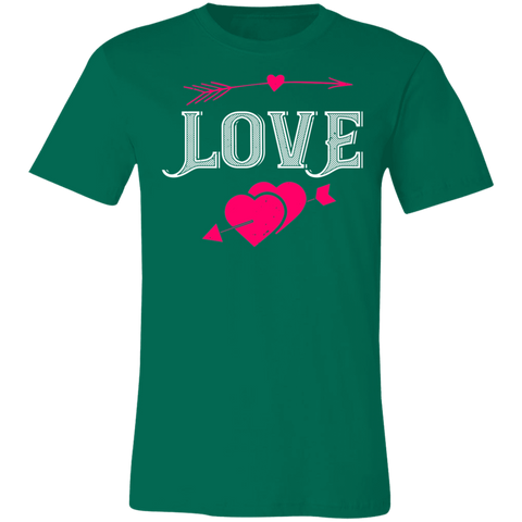 Image of Valentine Design Unisex Jersey Short-Sleeve T-Shirt