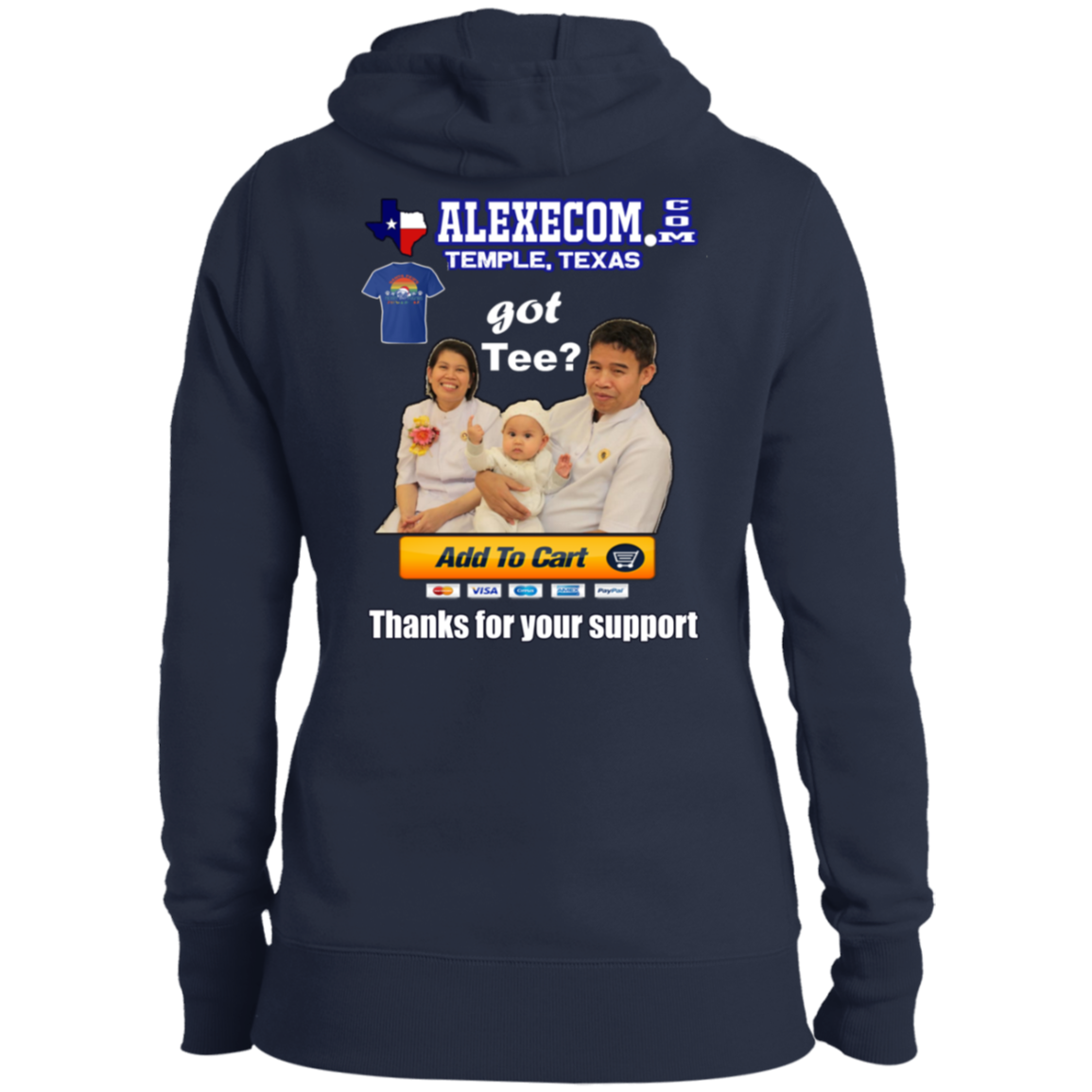 Alexecom Ad Ladies' Pullover Hooded Sweatshirt