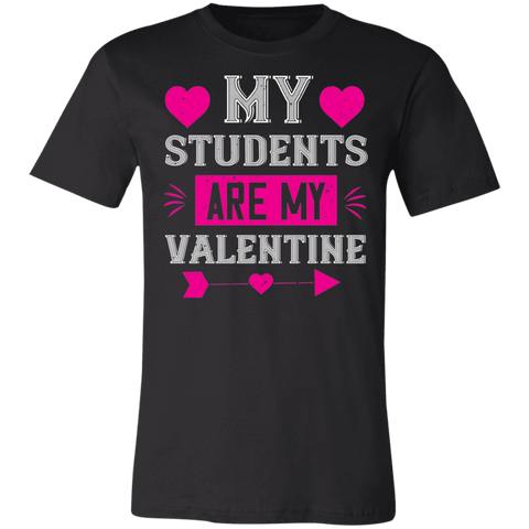 Image of Valentine Design Unisex Jersey Short-Sleeve T-Shirt