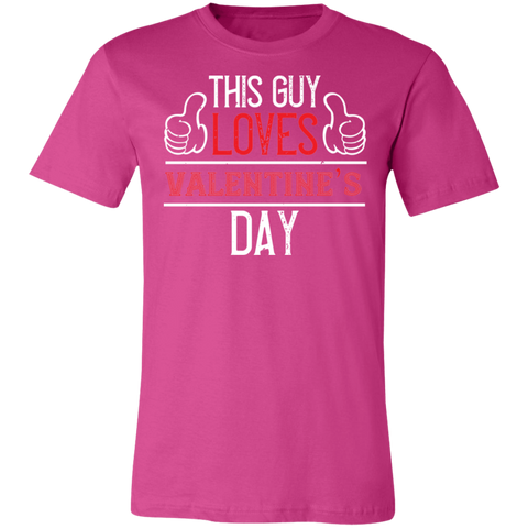 Image of Valentine Design Unisex Jersey Short-Sleeve T-Shirt