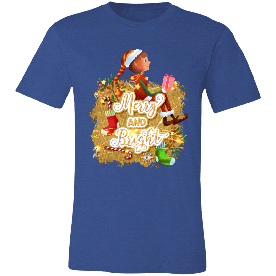 Merry And Bright  Unisex Jersey Short-Sleeve T-Shirt
