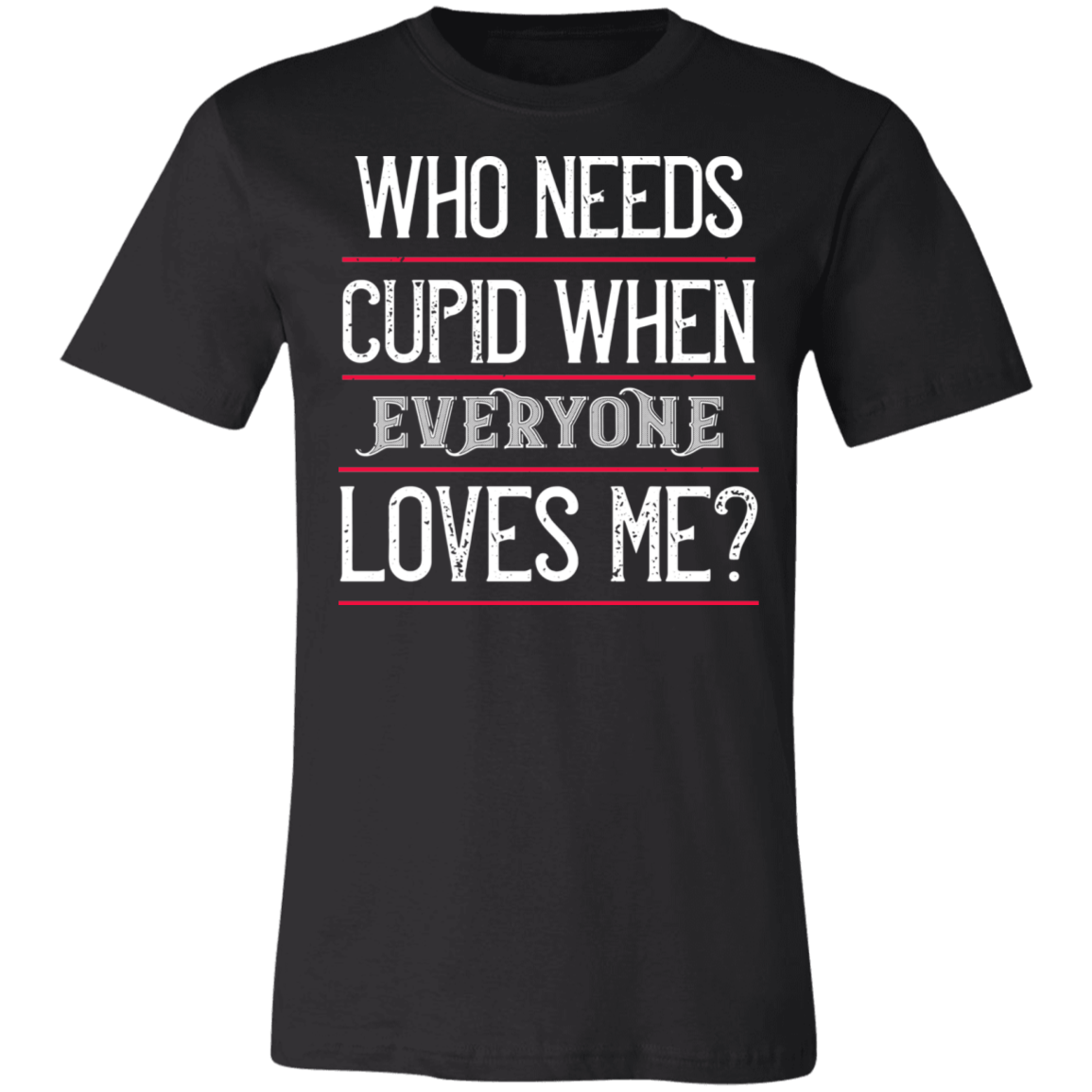 Valentine Design Unisex Jersey Short-Sleeve T-Shirt