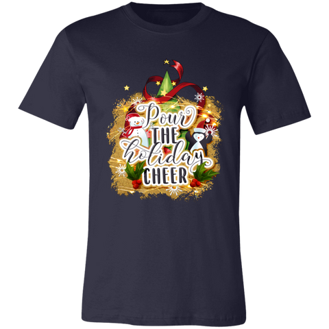 Image of Pour The Holiday Cheer  Unisex Jersey Short-Sleeve T-Shirt