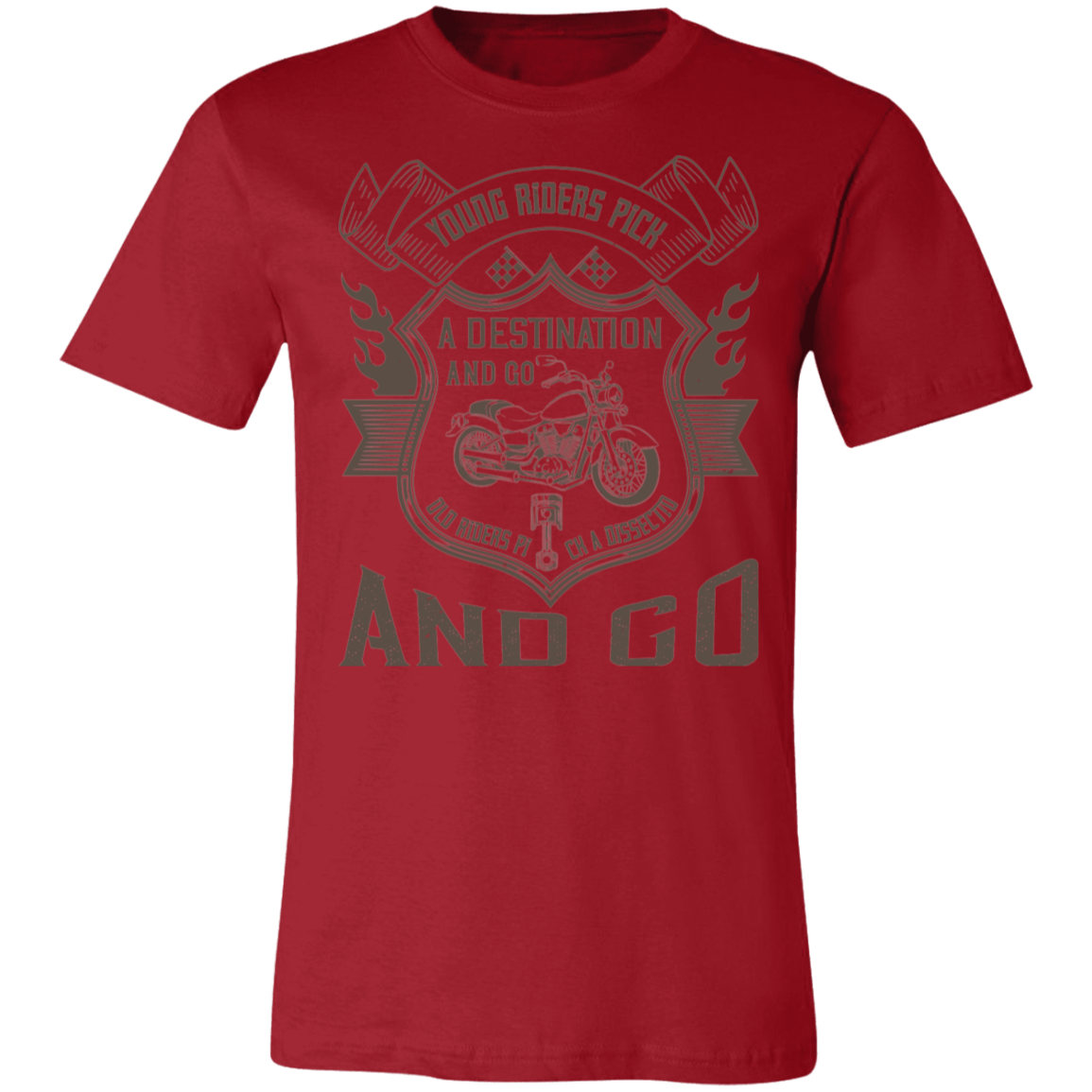 Motorcycle Designs Premium Unisex Jersey Short-Sleeve T-Shirt
