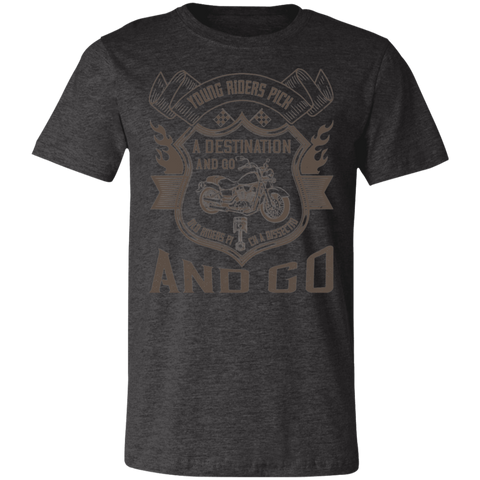 Image of Motorcycle Designs Premium Unisex Jersey Short-Sleeve T-Shirt