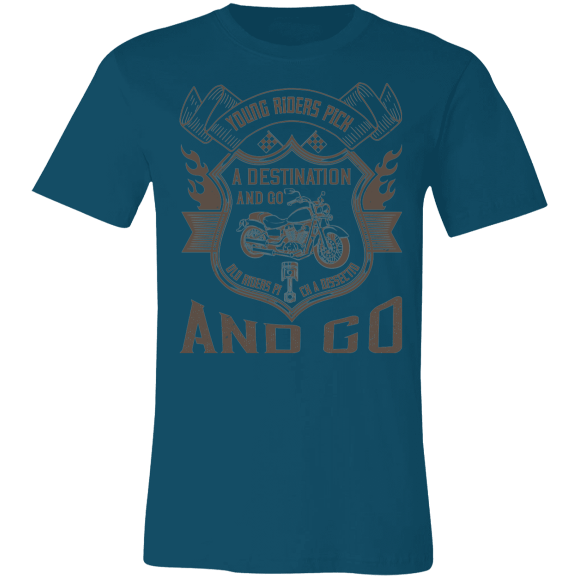 Motorcycle Designs Premium Unisex Jersey Short-Sleeve T-Shirt