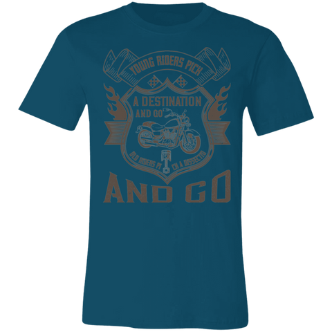 Image of Motorcycle Designs Premium Unisex Jersey Short-Sleeve T-Shirt