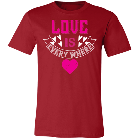 Image of Valentine Design Unisex Jersey Short-Sleeve T-Shirt