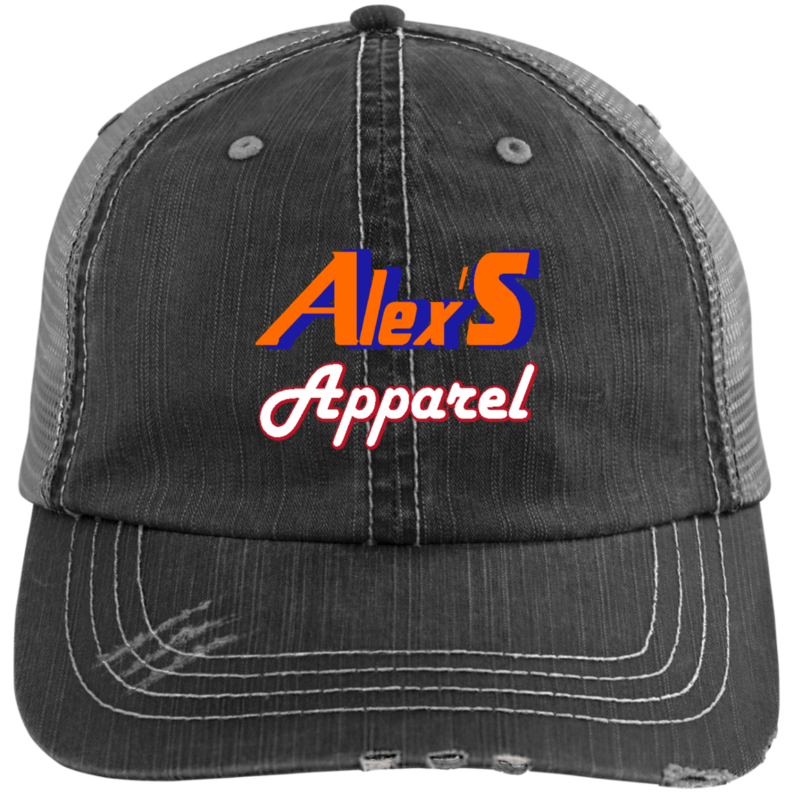 Alex's Apparel Distressed Unstructured Trucker Cap