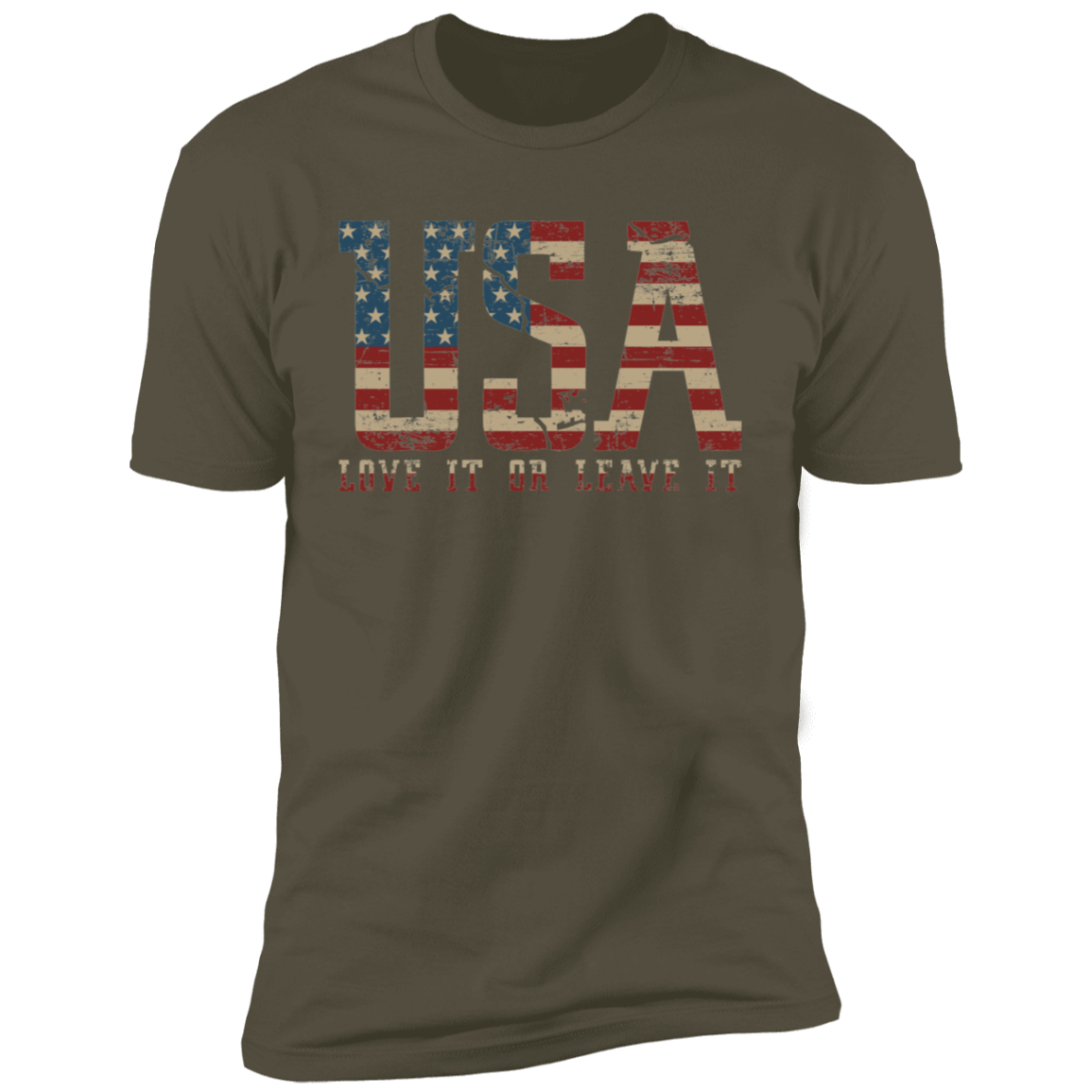 USA - Love It Or Leave It  Premium Short Sleeve T-Shirt
