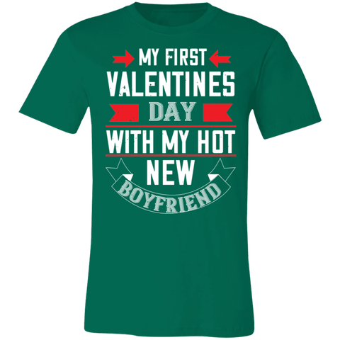 Image of Valentine Design Unisex Jersey Short-Sleeve T-Shirt