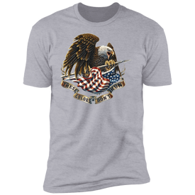 Bald Eagle American Flag Premium Short Sleeve T-Shirt
