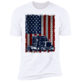 America Flag Truck  Premium Short Sleeve T-Shirt