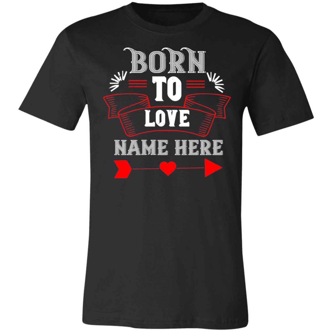 Valentine Design Unisex Jersey Short-Sleeve T-Shirt