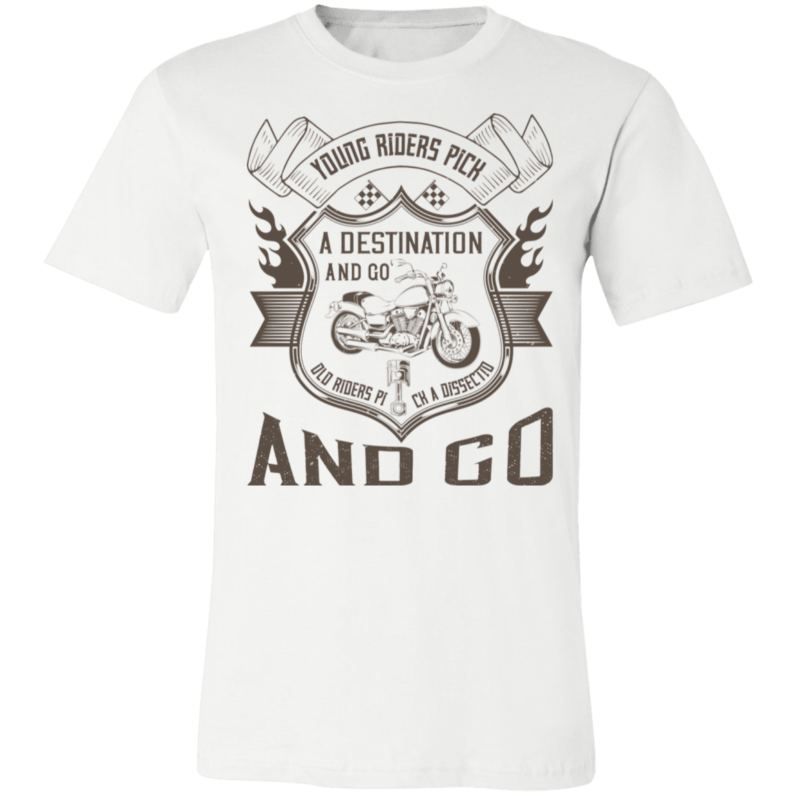 Motorcycle Designs Premium Unisex Jersey Short-Sleeve T-Shirt