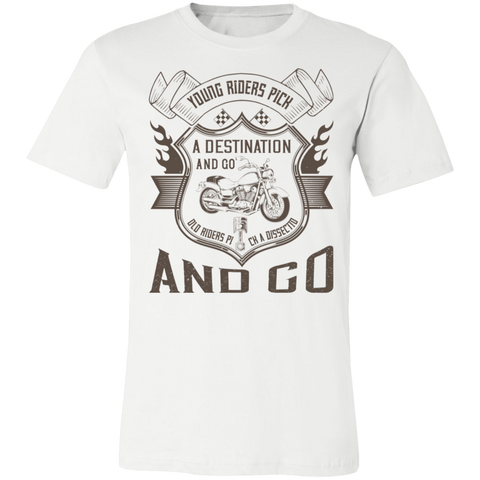 Image of Motorcycle Designs Premium Unisex Jersey Short-Sleeve T-Shirt