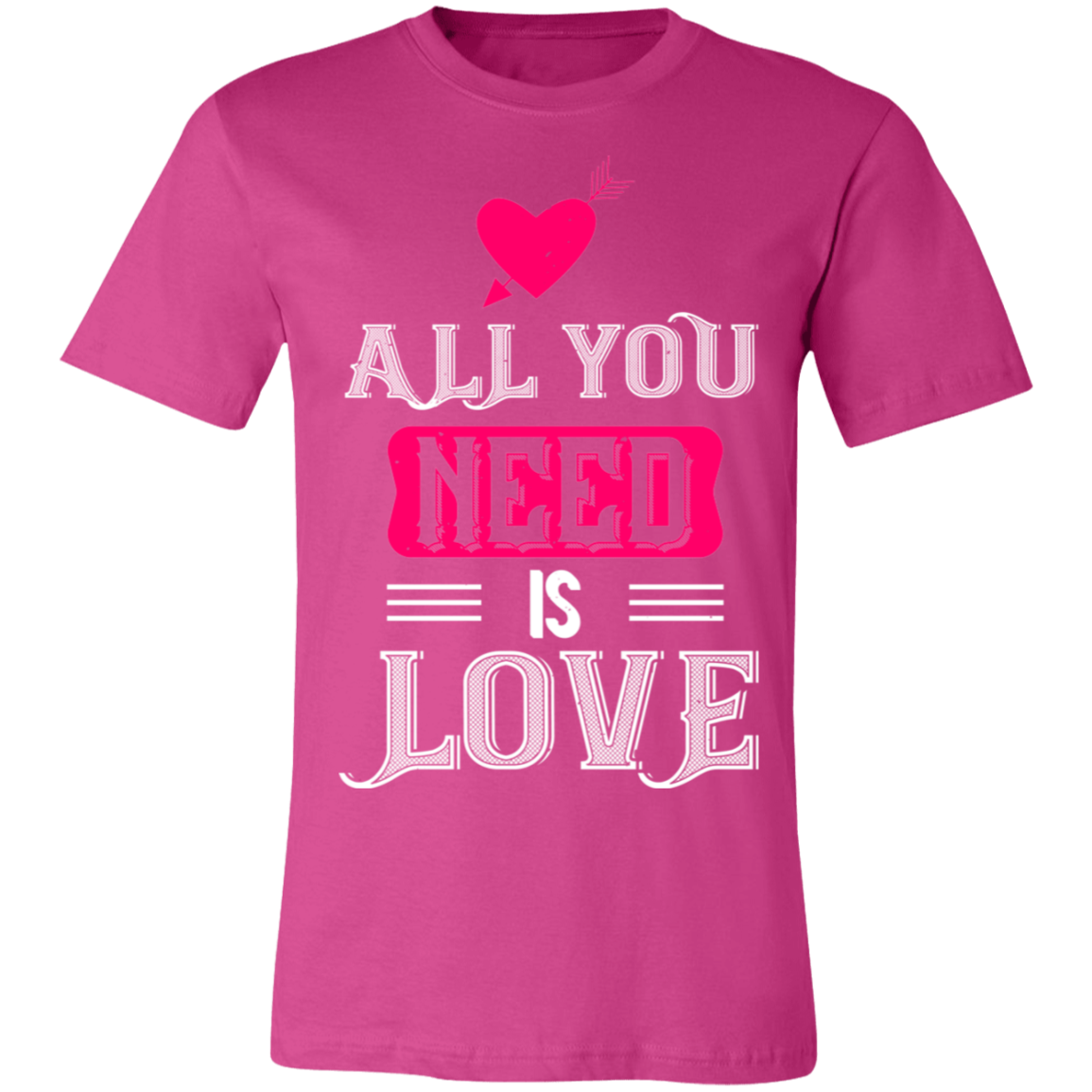 Valentine Design Unisex Jersey Short-Sleeve T-Shirt